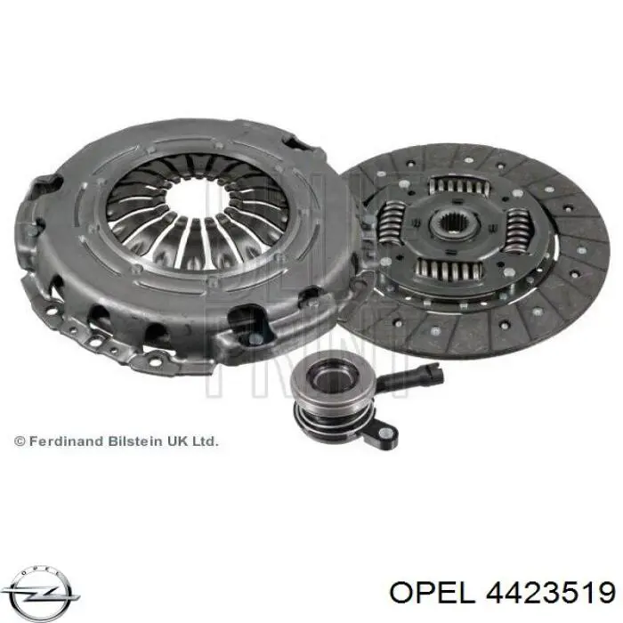 Купить 4423519 Opel Комплект сцепления (диск, корзина, подшипник)