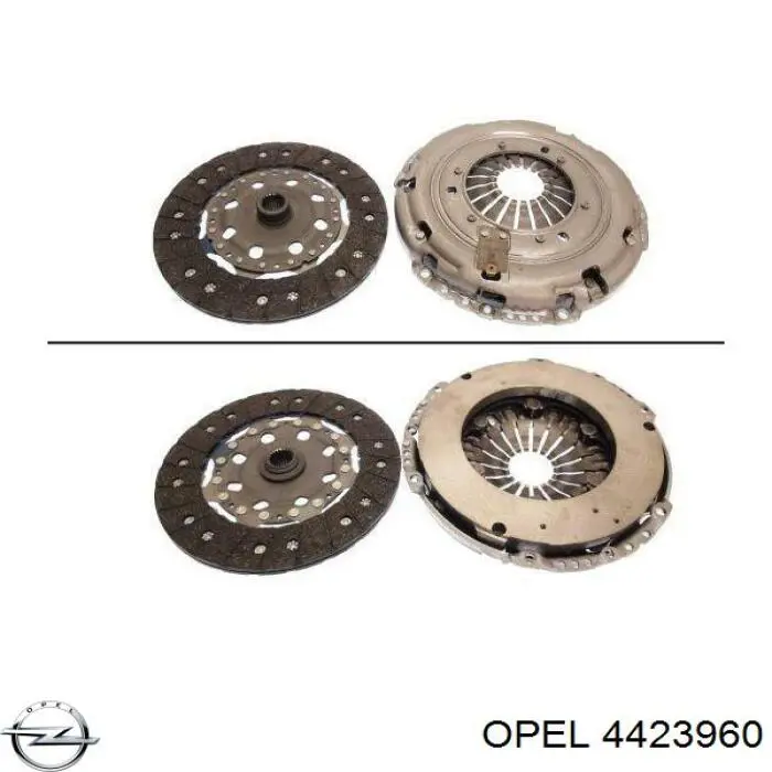 Купить 4423960 Opel Комплект сцепления (диск, корзина, подшипник)