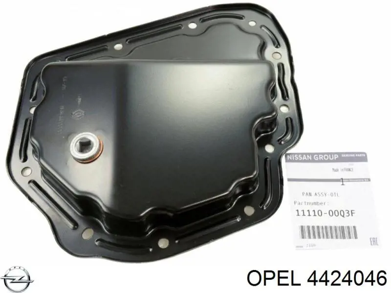 4424046 Opel panela de óleo de cárter do motor