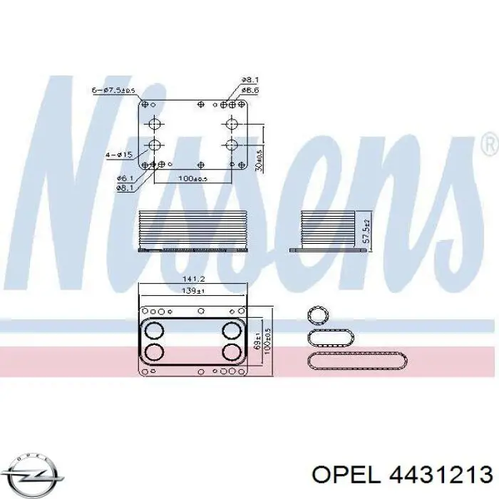  Корпус масляного фильтра Opel 4431213