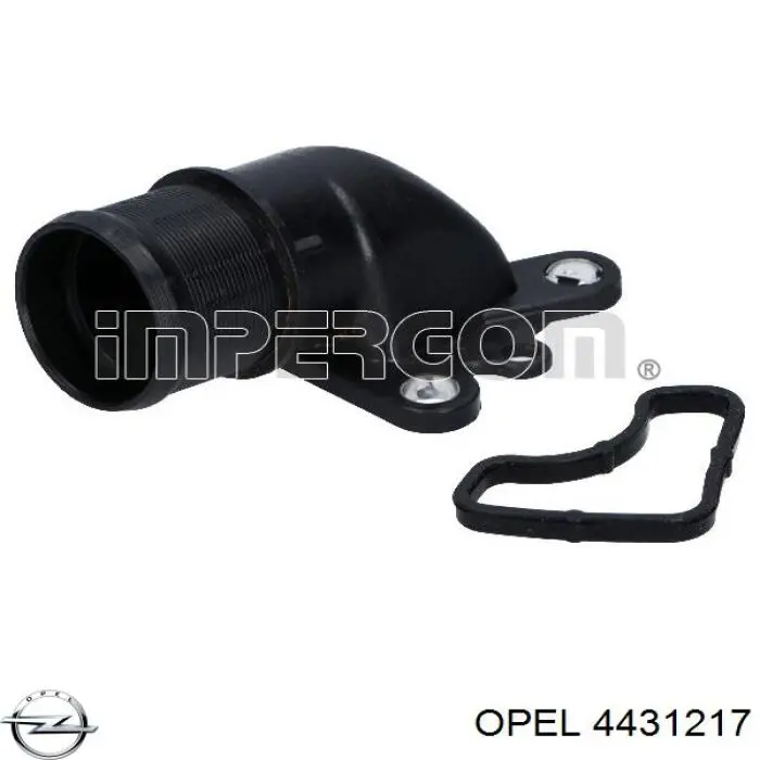 Фланец системы охлаждения Opel 4431217 цена, от 9.42 USD