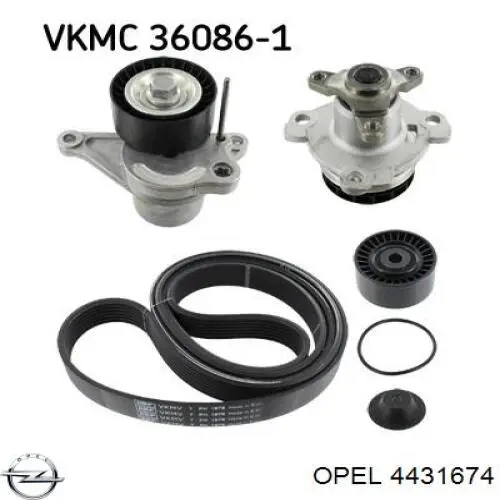 Ремень приводной 4431674 Opel