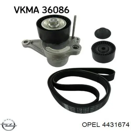 4431674 Opel Ремень приводной, комплект