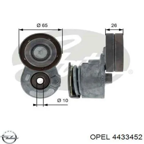 4433452 Opel натяжитель приводного ремня