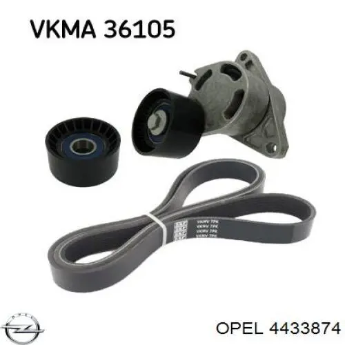 Купить 4433874 Opel Натяжитель приводного ремня