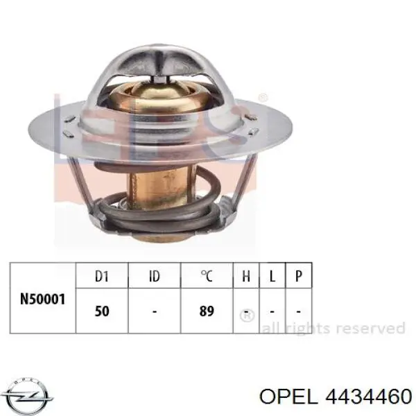 4434460 Opel термостат