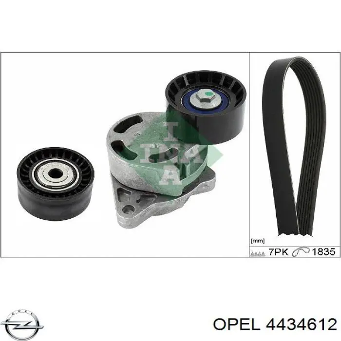 Клиновый ремень Opel 4434612 цена, от 21.97 USD