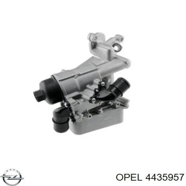 4435957 Opel radiador de óleo (frigorífico, debaixo de filtro)