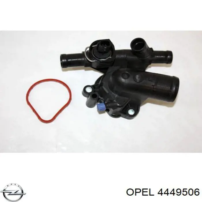 Корпус термостата 4449506 Opel
