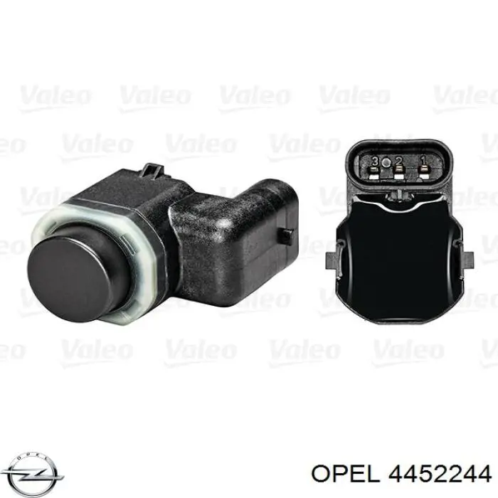 4452244 Opel sensor traseiro lateral de sinalização de estacionamento (sensor de estacionamento)