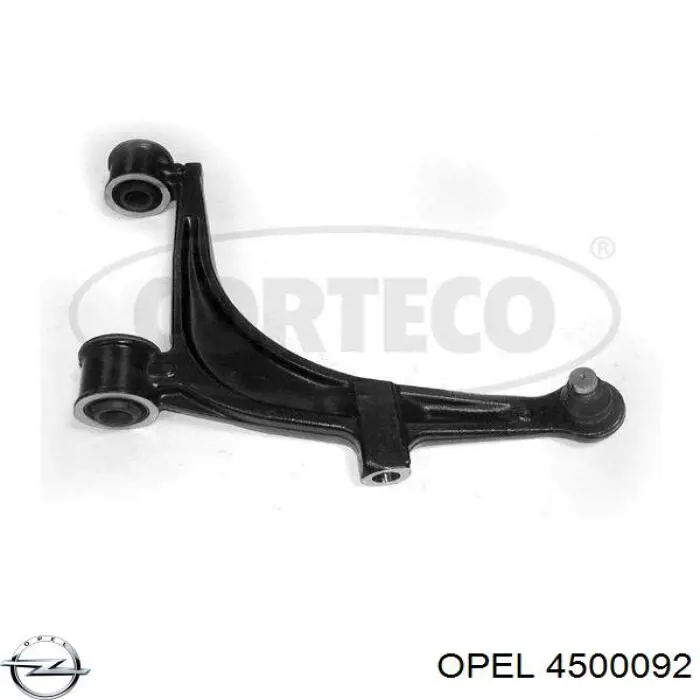 Левый рычаг передней нижней подвески Opel 4500092 цена, от 105.07 USD