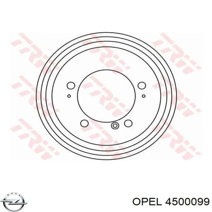 Барабан тормозной задний Opel 4500099 цена, от 62.73 USD