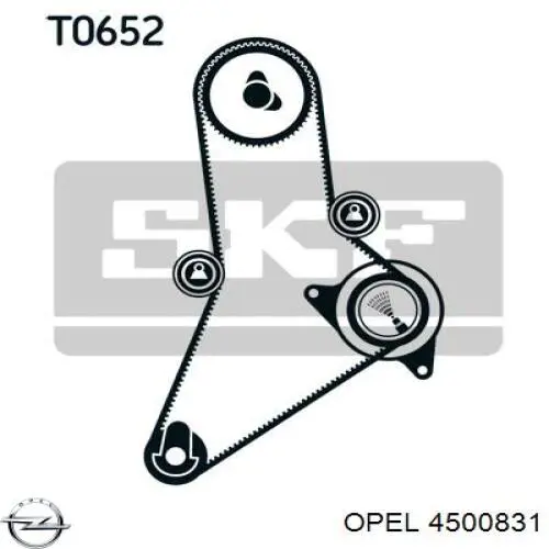 Зубчатый ремень Opel 4500831 цена, от 24.44 USD