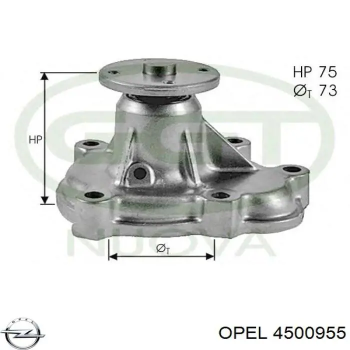 Натяжной ролик 4500955 Opel