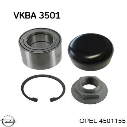 Купить 4501155 Opel Подшипник задней ступицы