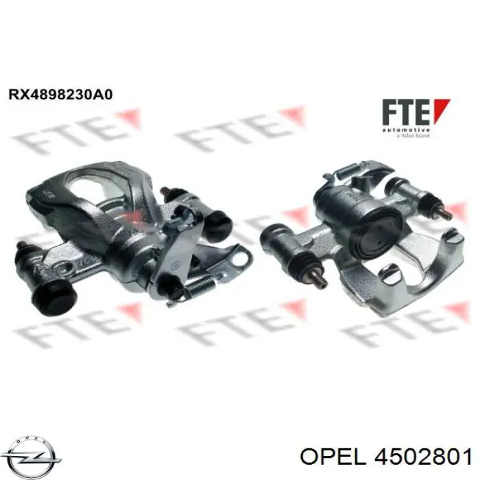 Купить 4502801 Opel Суппорт задний левый
