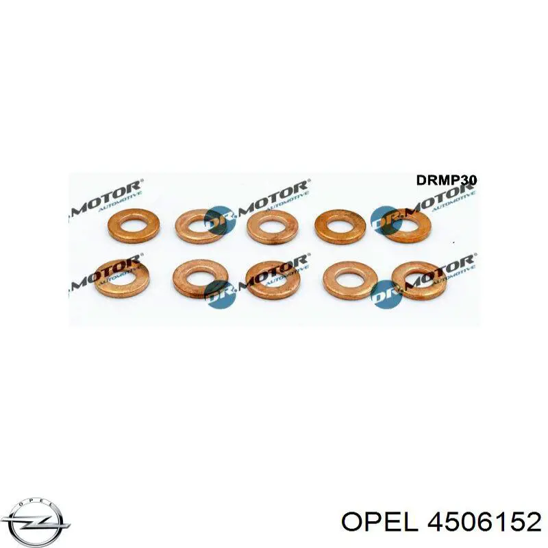 Уплотнительное кольцо форсунок  Opel 4506152