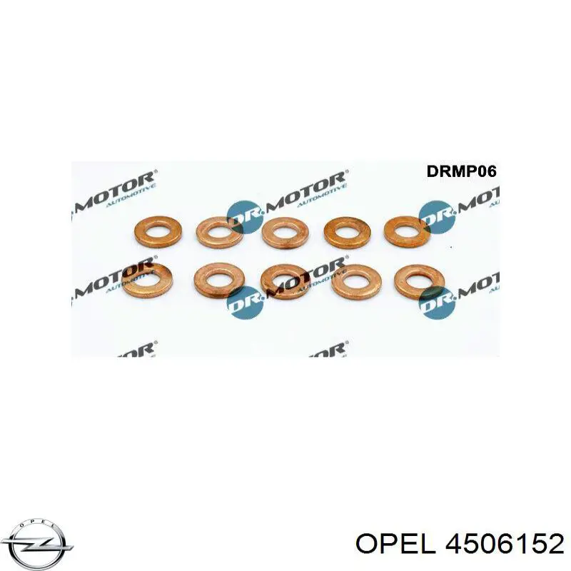 4506152 Opel Кольцо форсунки инжектора посадочное