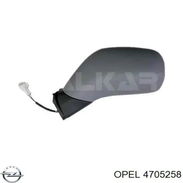 Купить 4705258 Opel Стекло правого зеркала заднего вида
