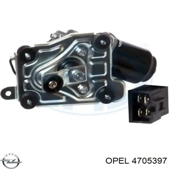 Motor de limpador pára-brisas do pára-brisas para Opel Agila (H00)