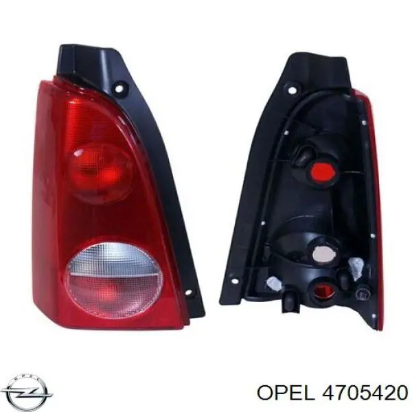 4705420 Opel фонарь задний левый