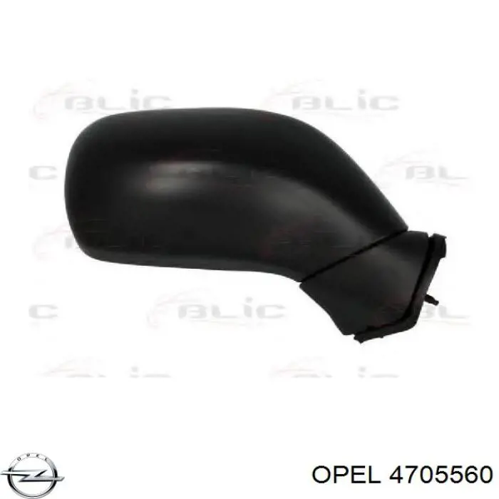 Наружное зеркало правое Opel 4705560 цена, от 41.25 USD