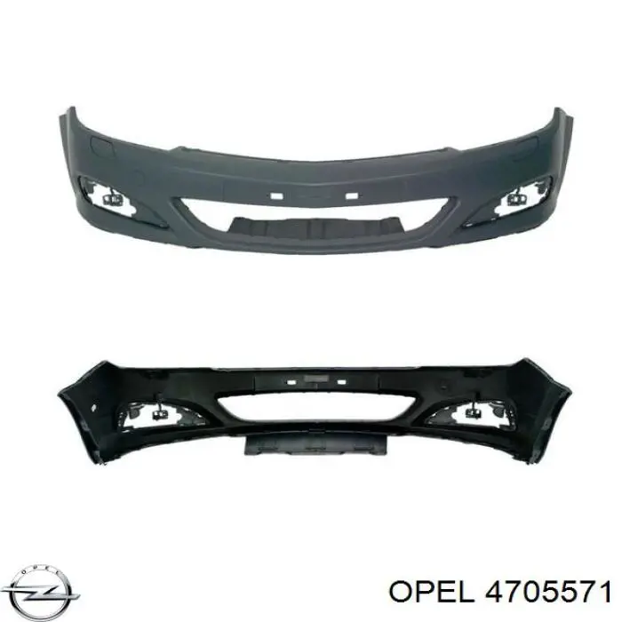 Передний бампер 4705571 Opel