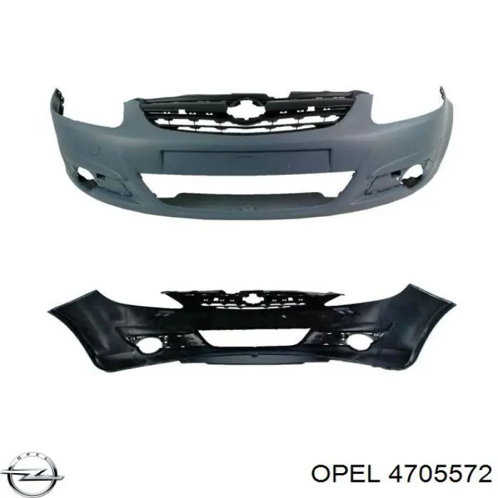 Купить 4705572 Opel Буфер (бампер) передний