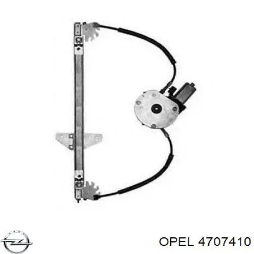 Механизм подъема стекол на Opel Agila A H00