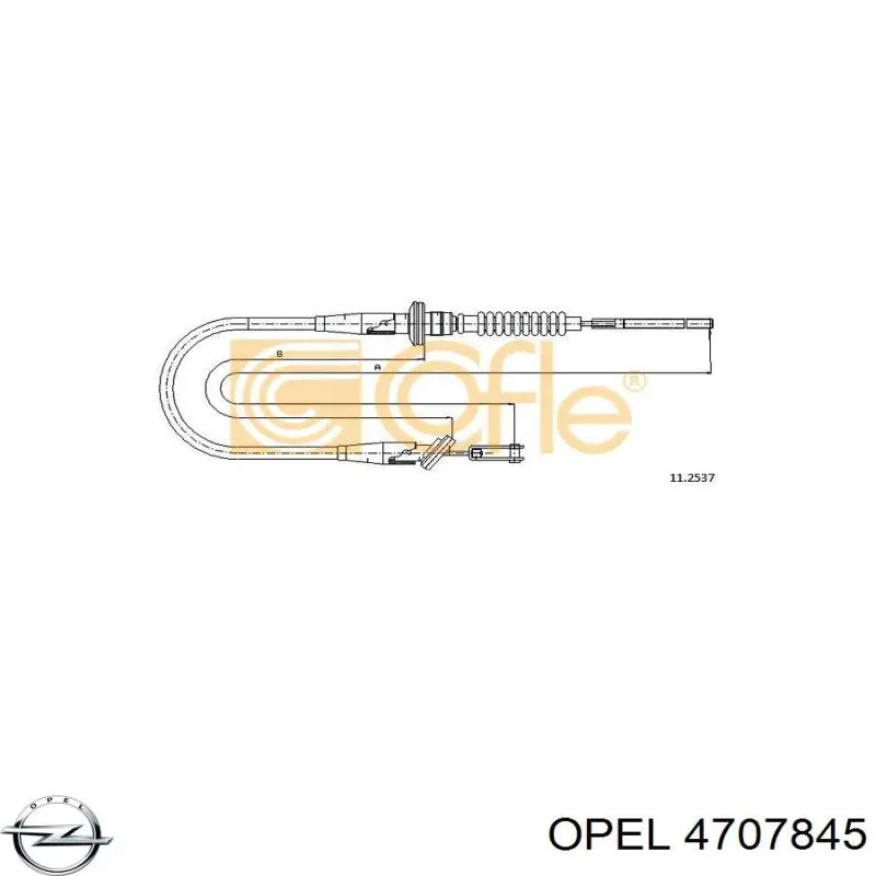 Трос сцепления Opel 4707845