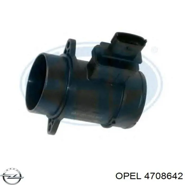 4708642 Opel sensor de fluxo (consumo de ar, medidor de consumo M.A.F. - (Mass Airflow))