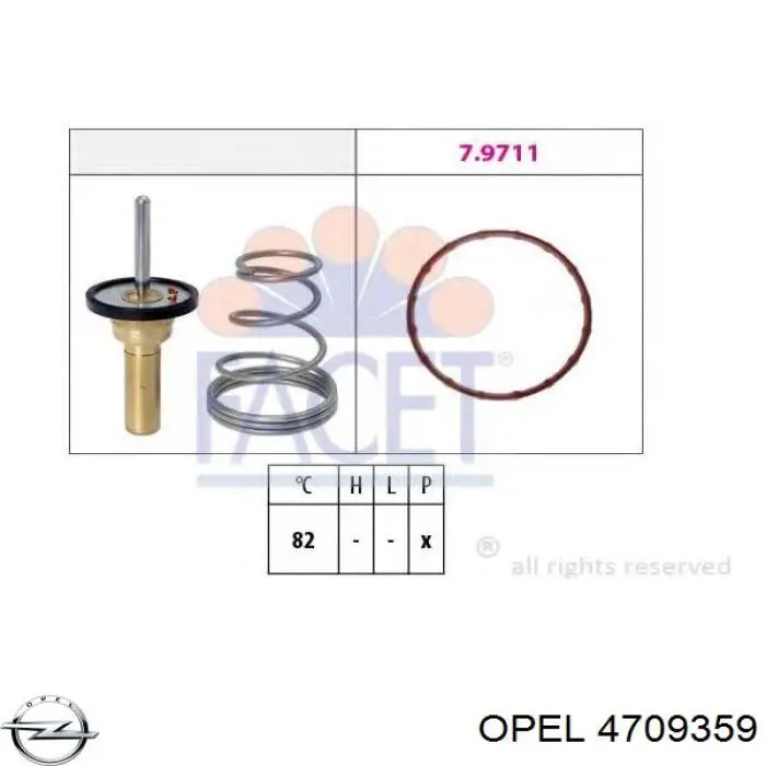 4709359 Opel Авто термостат
