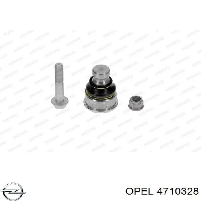 Зеркальный элемент правый Opel 4710328