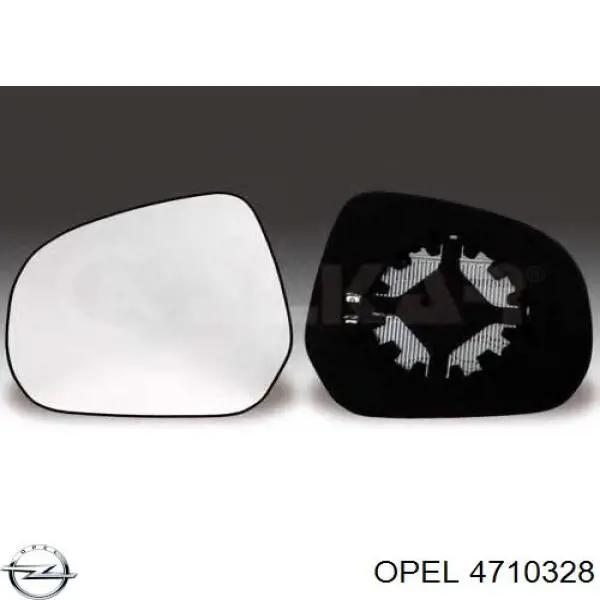 4710328 Opel зеркальный элемент зеркала заднего вида правого