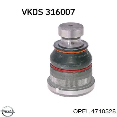 Купить 4710328 Opel Стекло правого зеркала заднего вида