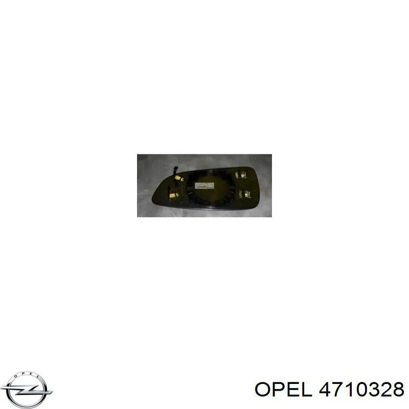 Стекло правого зеркала заднего вида 4710328 Opel