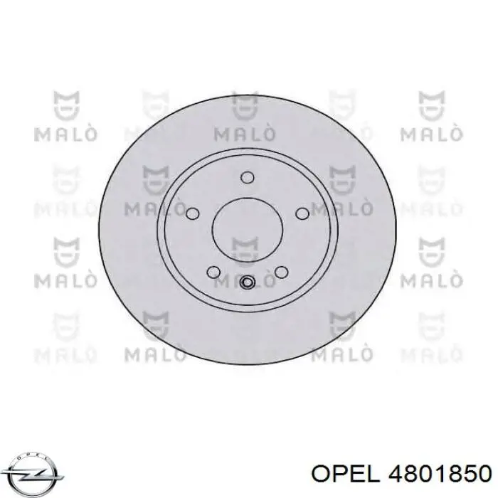 Передний тормозной диск Opel 4801850
