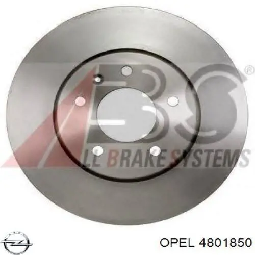 4801850 Opel диск тормозной передний