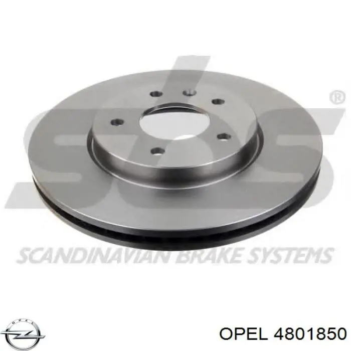 Тормоз дисковый передний Opel 4801850 цена, от 53.86 USD