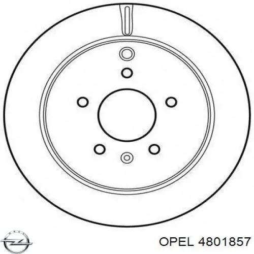 Задний тормозной диск Opel 4801857 цена, от 48.10 USD