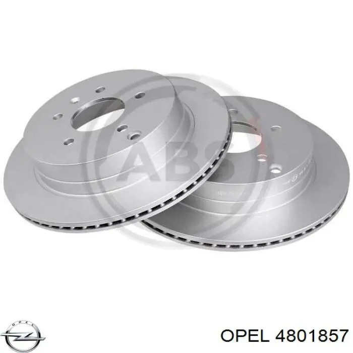 Купить 4801857 Opel Диск тормозной задний