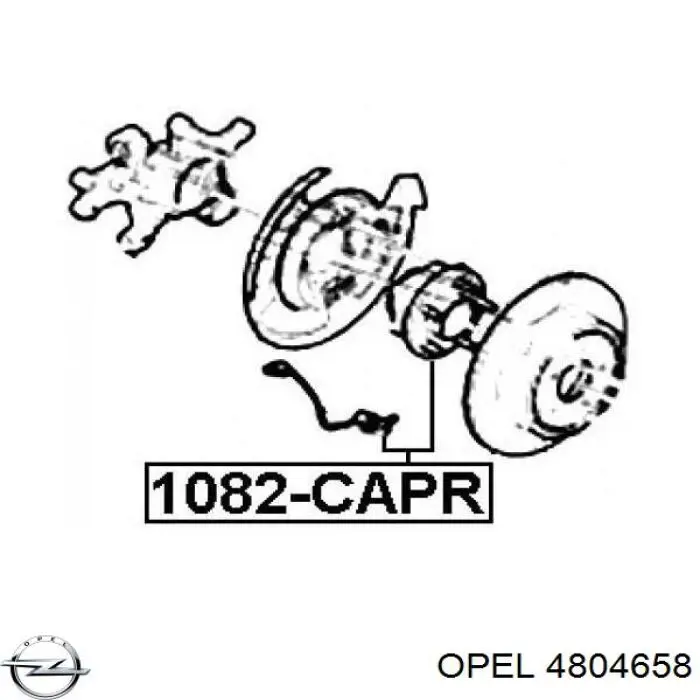 Купить 4804658 Opel Задняя шпиндель