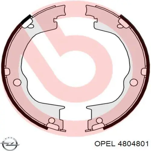 Тормозные колодки стояночного тормоза Opel 4804801 цена, от 22.35 USD