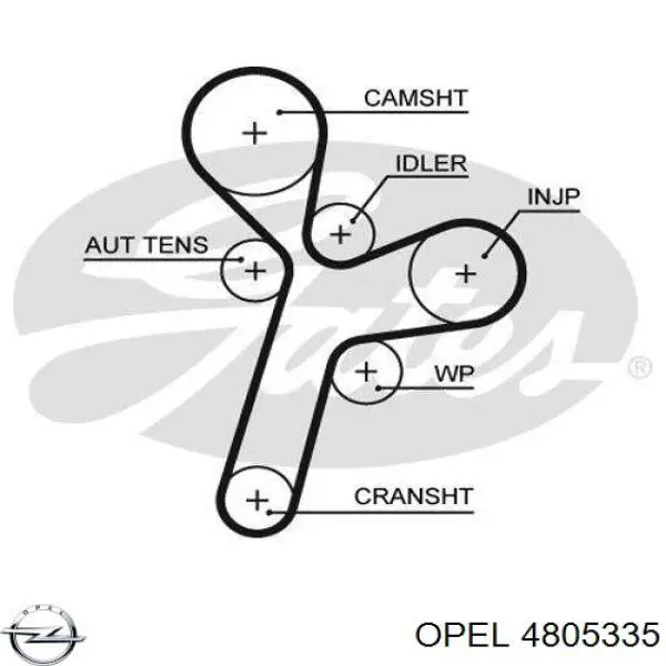 4805335 Opel ремень грм