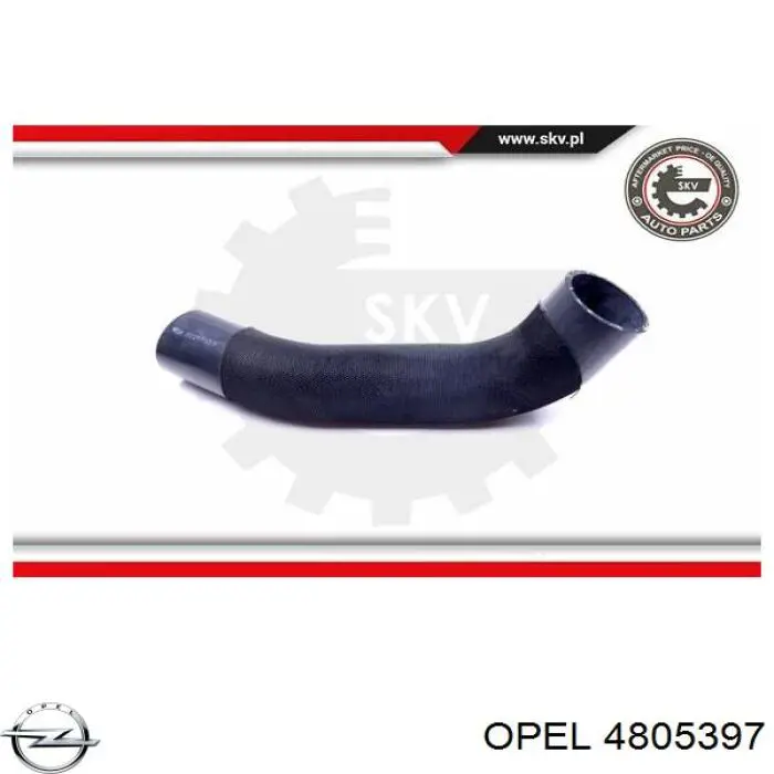 Шланг/патрубок интеркуллера Opel 95962323 цена, от 20.82 USD