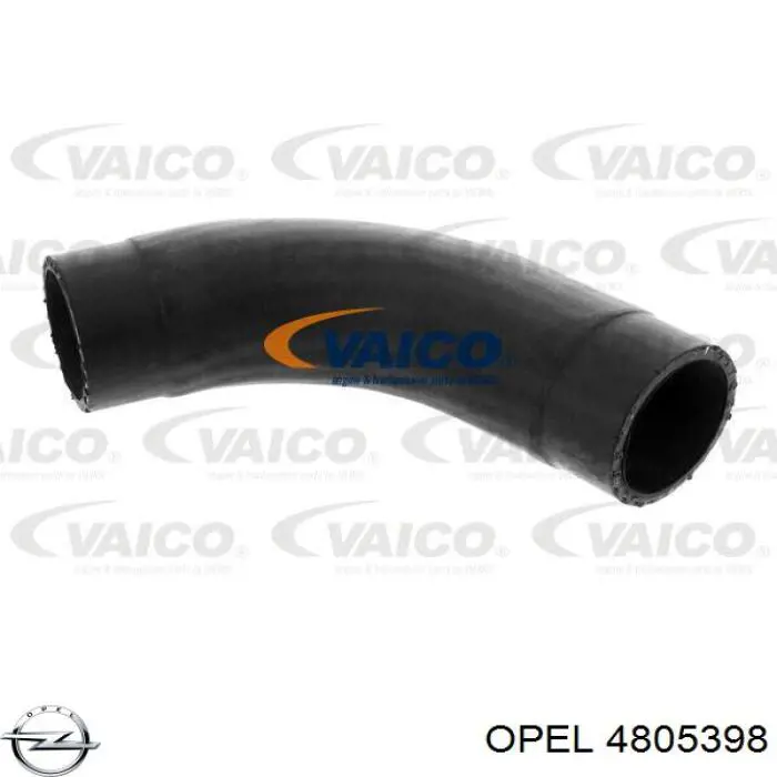 Патрубок воздушный, выход из турбины/компрессора (наддув) Opel 4805398 цена, от 24.95 USD