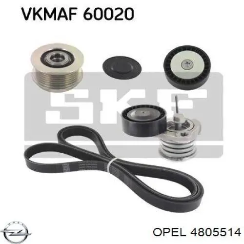 Клиновый ремень Opel 4805514 цена, от 22.30 USD