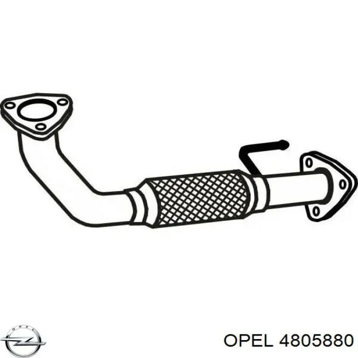 Глушитель, центральная часть Opel 4805880 цена, от 82.72 USD