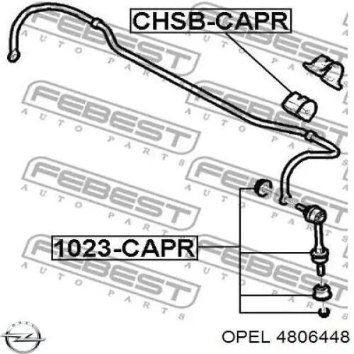 Резинка заднего стабилизатора Opel 4806448 цена, от 2.73 USD