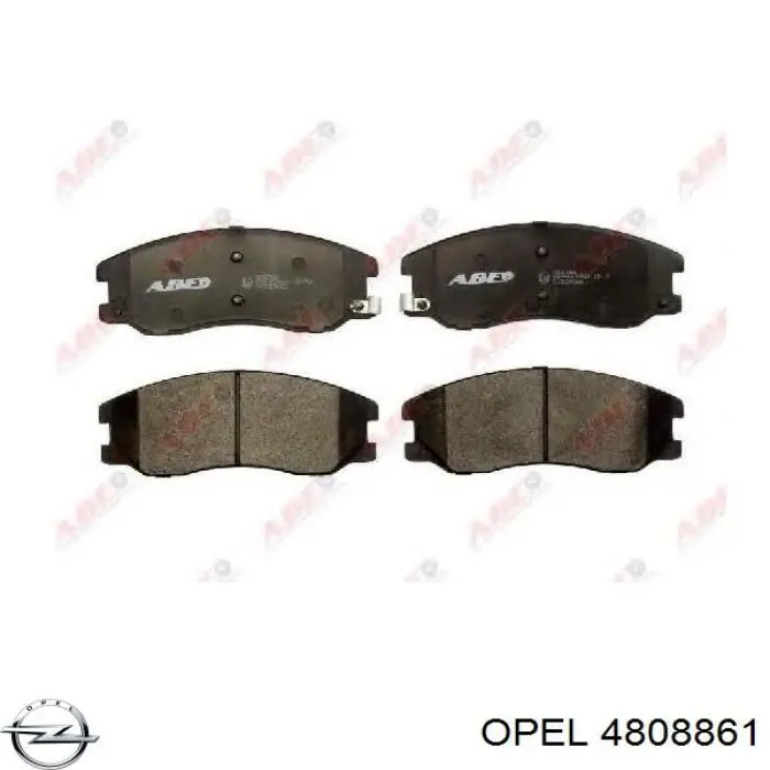 4808861 Opel передние тормозные колодки